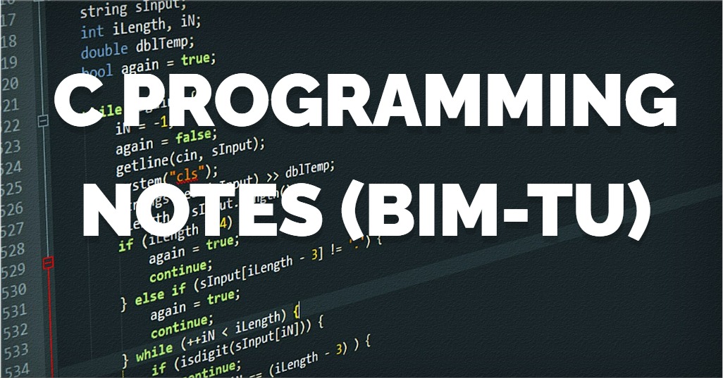 C Programming : Simple Programs (bim - Tu) 2024